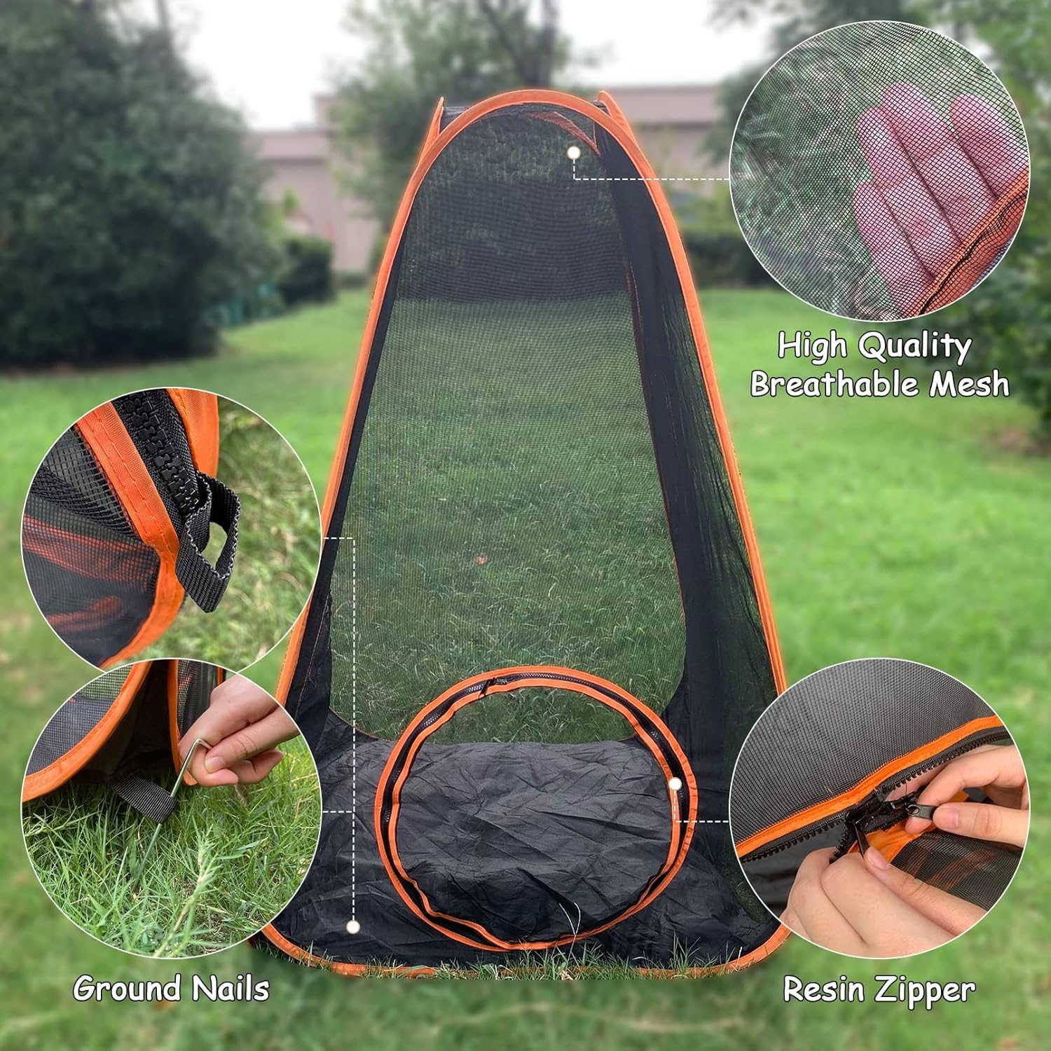 6-in-1 Outdoor Cat Enclosure with Tunnel - Modular Pet Playpen for Cats & Small Dogs
