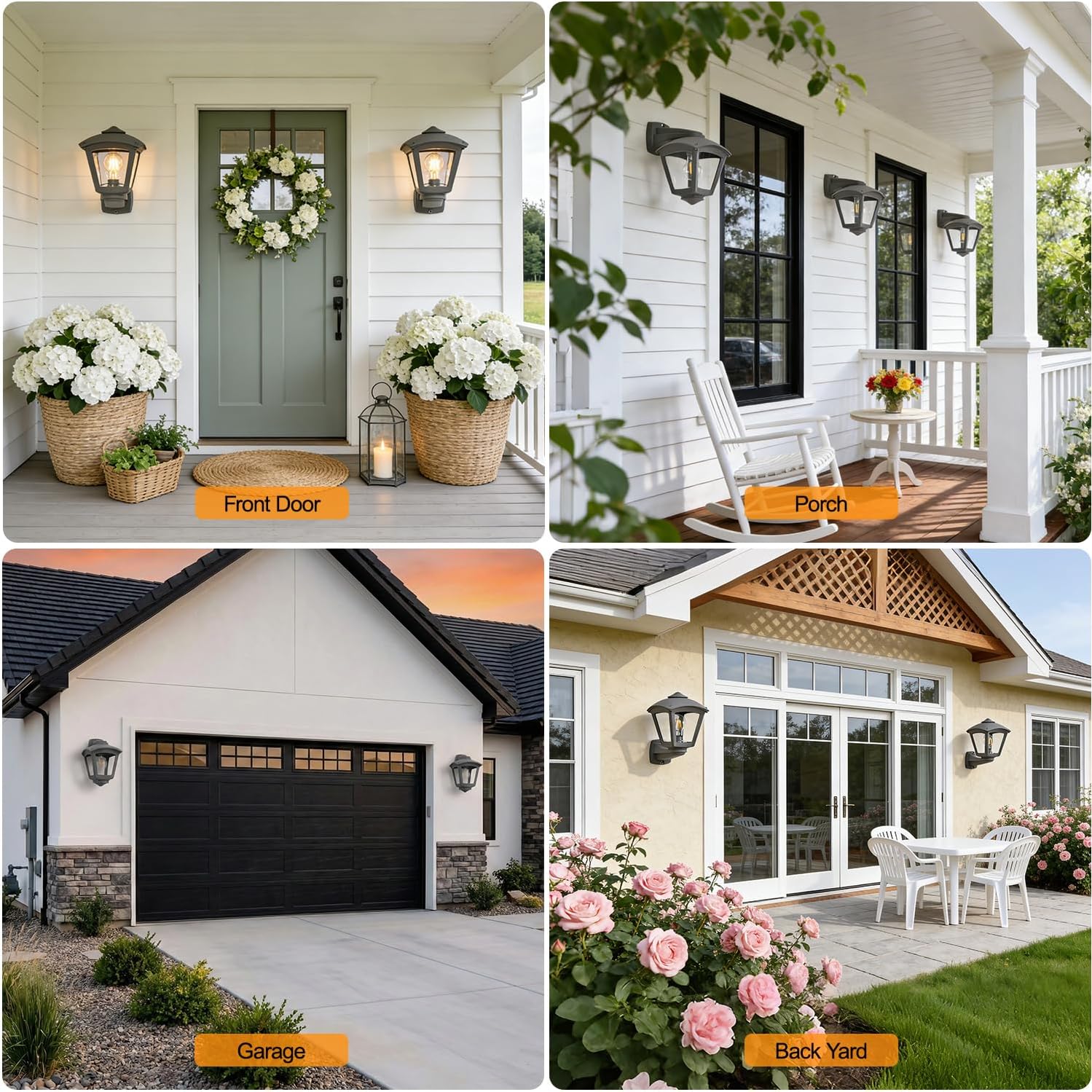 Modern Outdoor Wall Lantern - Waterproof E27 Sconce Light - The Outdoor Furniture Market 