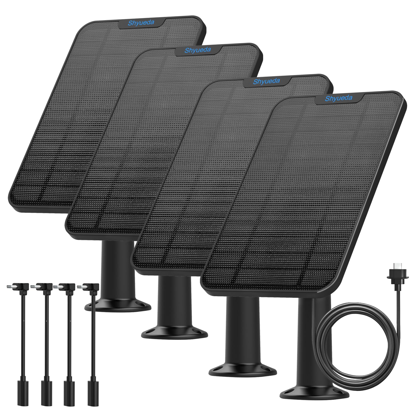 Solar Panel Charger for Blink Camera - 4W Weatherproof with 4m Cable (3-Pack) - The Outdoor Furniture Market 