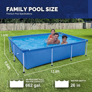 Autoysur Extra Large Inflatable Pool 390cm - Premium Family Pool with Pump & Slide - The Outdoor Furniture Market 