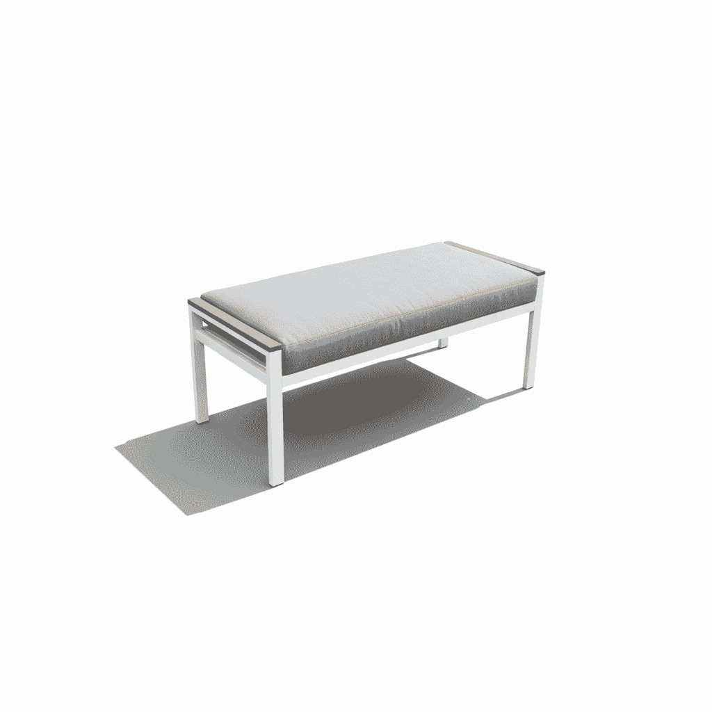 Aluminium 7 seater sofa set with dining table by , featuring modern design and outdoor-friendly materials.