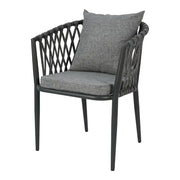 Aluminium & Rope Chair With Cushion Gary