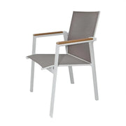 Aluminum Alloy Frame Polyester Back Dining Chairs - The Outdoor Furniture Market 
