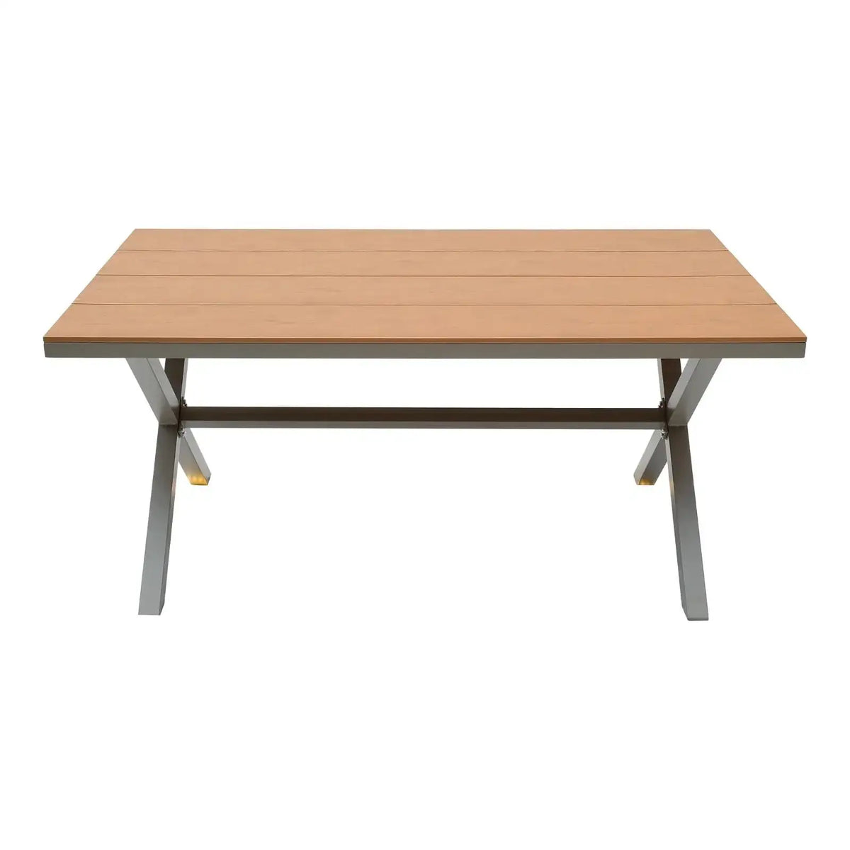 Aluminum & PVC Rectangle Shape Dinning Table - The Outdoor Furniture Market 