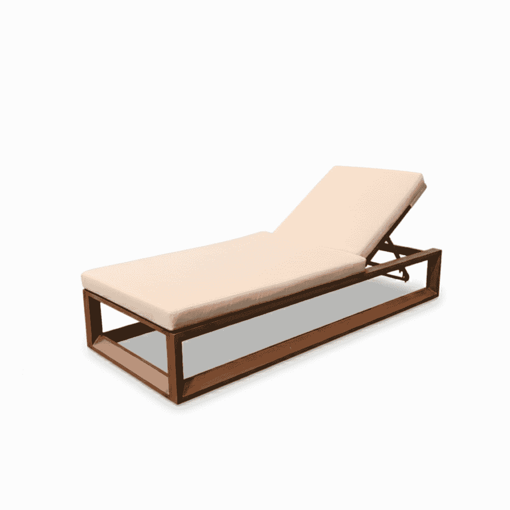 Adjustable aluminum waterproof sunbed by The Outdoor Furniture Market, outdoor lounge chair with a sleek, modern design.