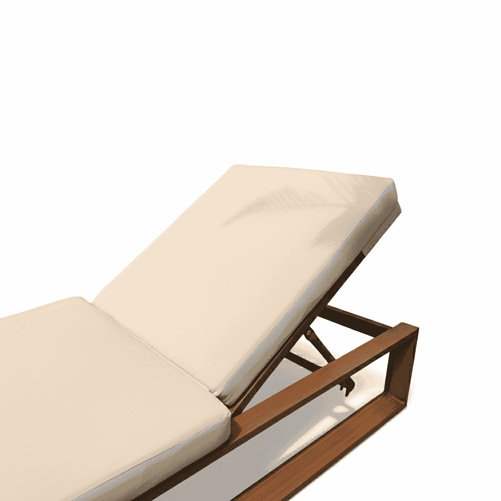 Aluminum waterproof sunbed by The Outdoor Furniture Market, adjustable outdoor lounger with cushioned seat and sleek modern design.