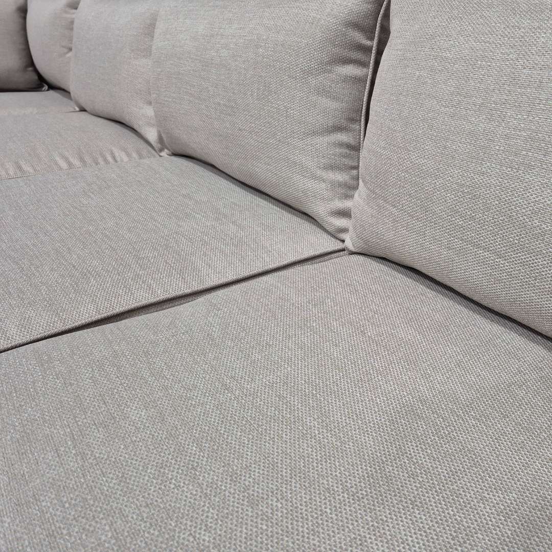 5-Seater Aluminium Outdoor Sofa Set | Beige Water-Resistant Cushions | 4-Piece