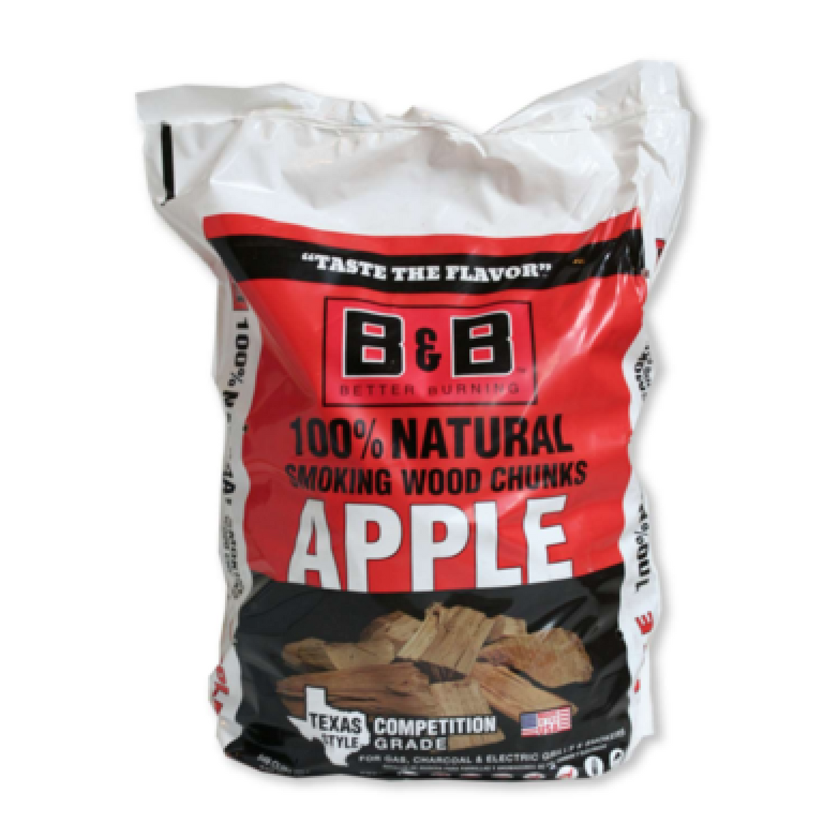 B&B Apple Smoking Wood Chunks | 4kg / 549 cu in | 100% Natural Kiln Dried
