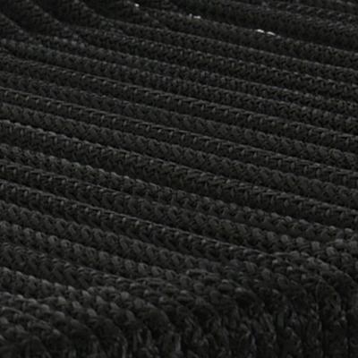 Acacia Wood Outdoor Sun Lounger | Rope Weave | 4-Position Reclining | Black