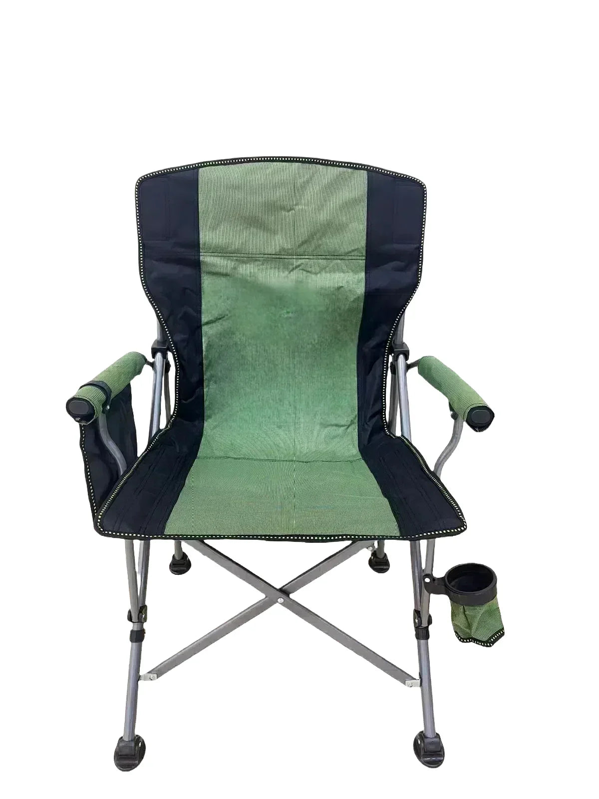 Portable Camping Folding Chair with Cup Holder and Carry Bag
