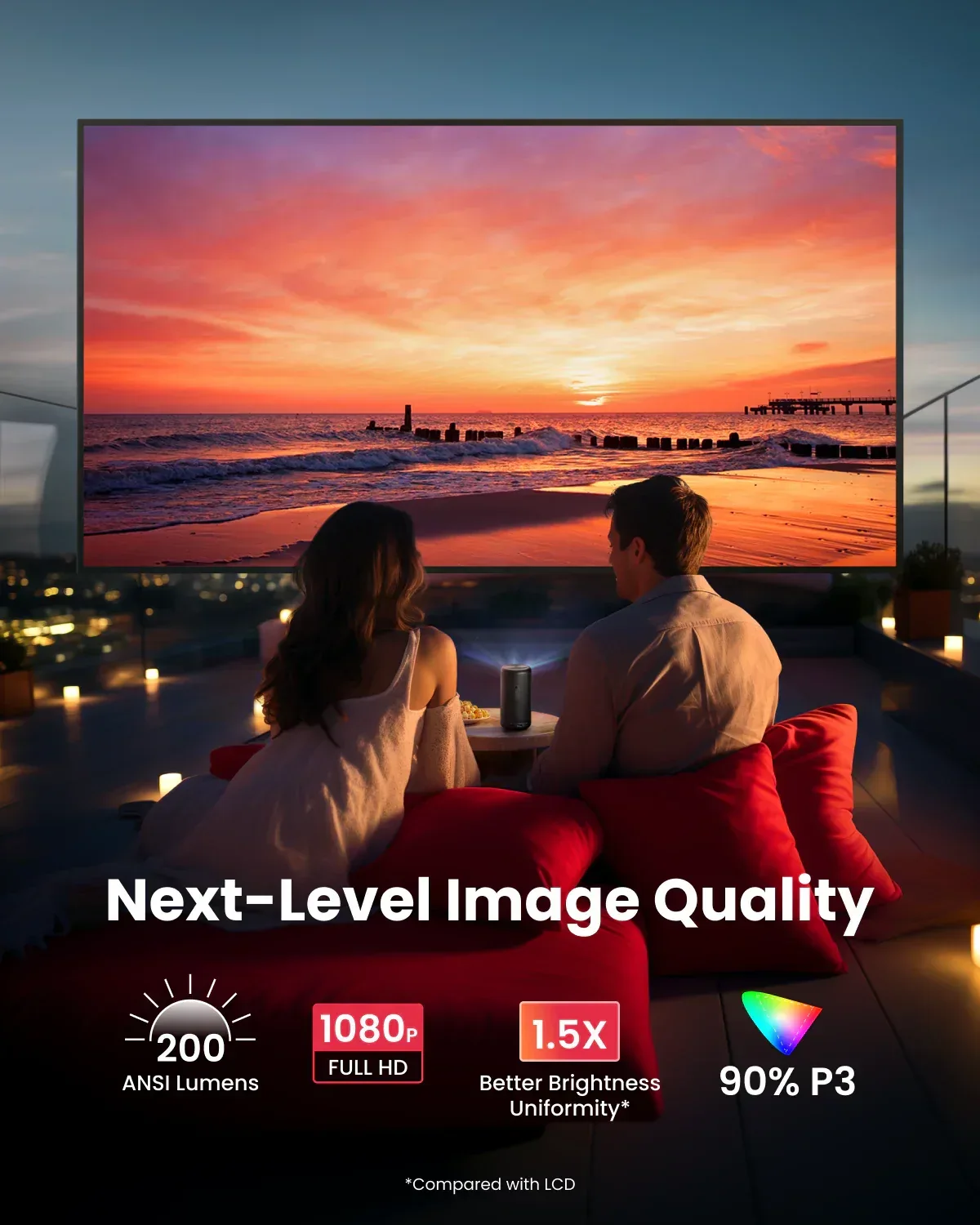 Capsule 3 Portable Projector — Outdoor-Ready Smart Cinema | UAE - The Outdoor Furniture Market 