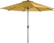 Center Pole Garden Umbrella with Sturdy Metal Base Ideal for Rooftop and Terrace Use, Durable Aluminum Alloy Pole, and High-Quality Fabric Canopy