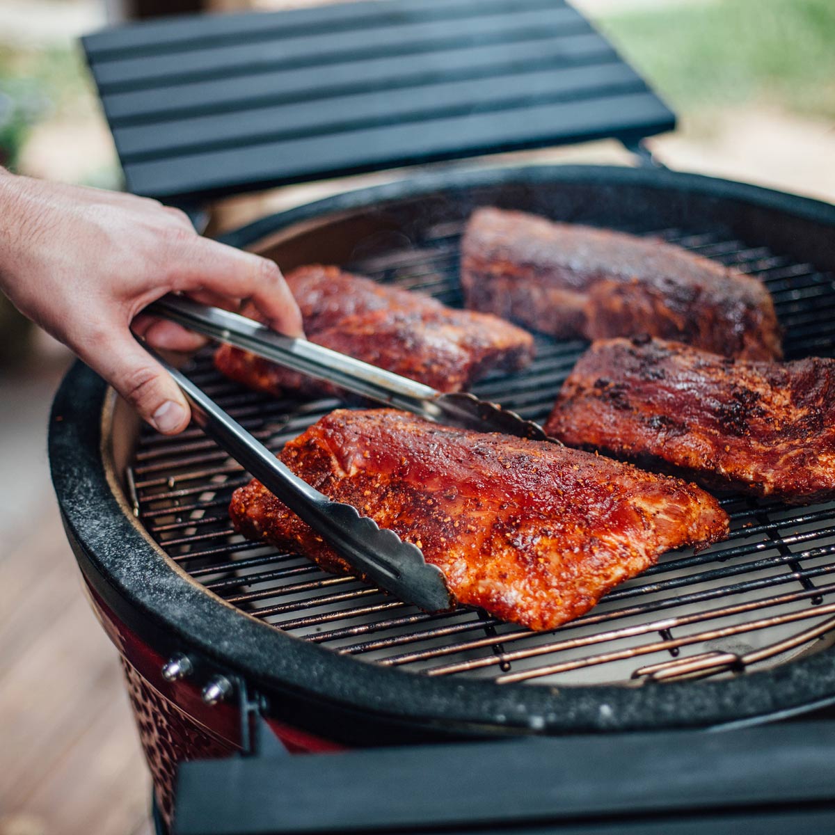 Kamado Joe Classic Joe I Charcoal Grill | 18-Inch | With Cart & Side Shelves