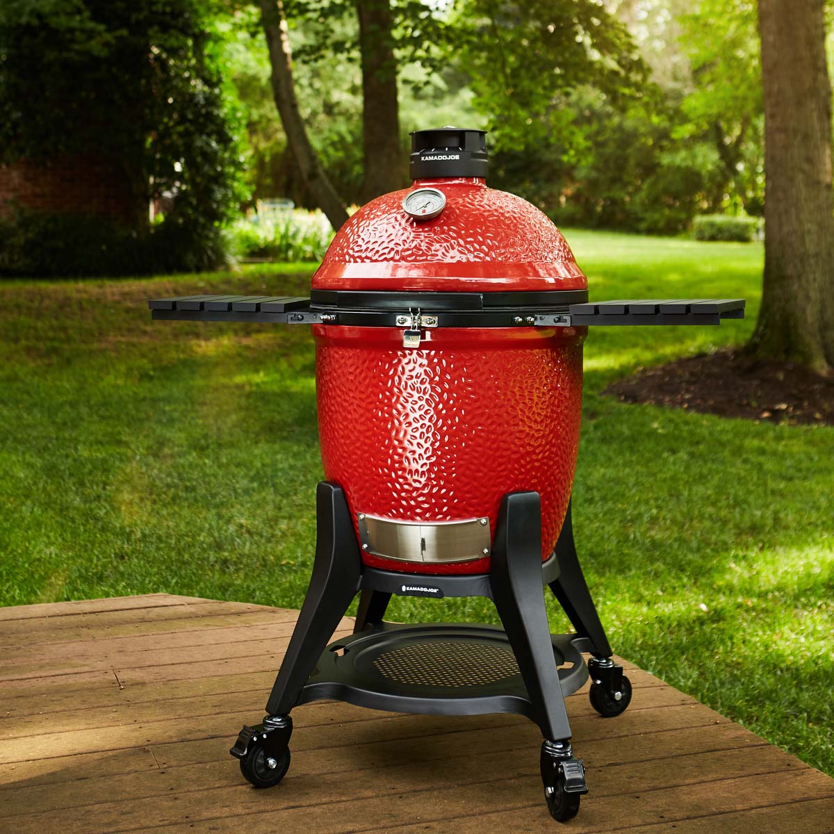Kamado Joe Classic Joe III Charcoal Grill | 18-Inch | With Cart & Side Shelves