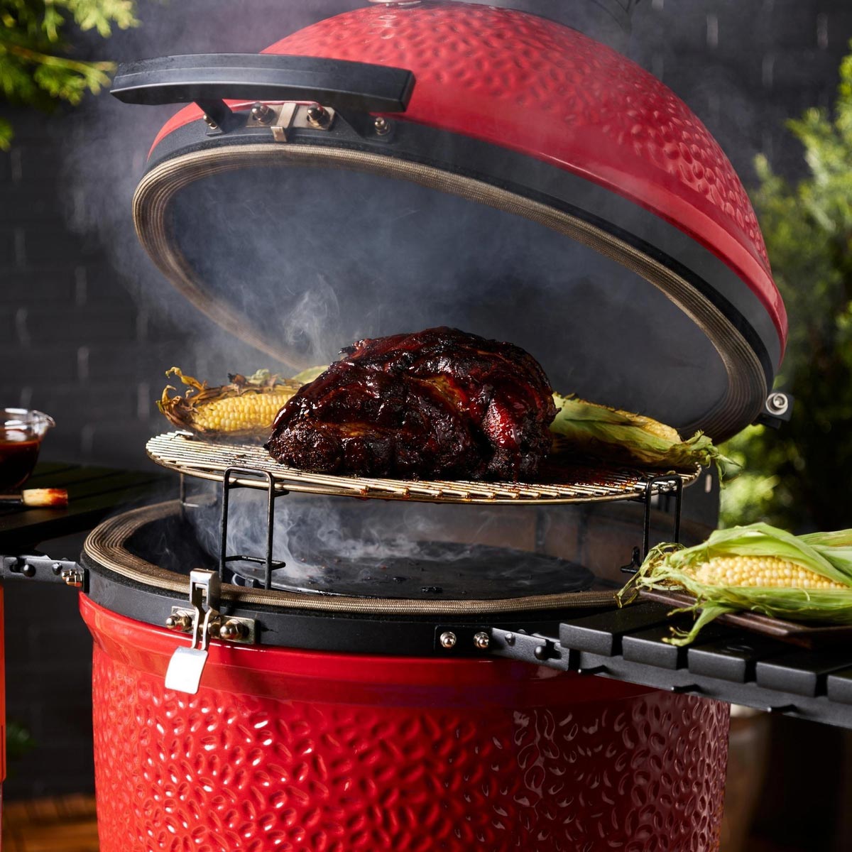 Kamado Joe Classic Joe III Charcoal Grill | 18-Inch | With Cart & Side Shelves