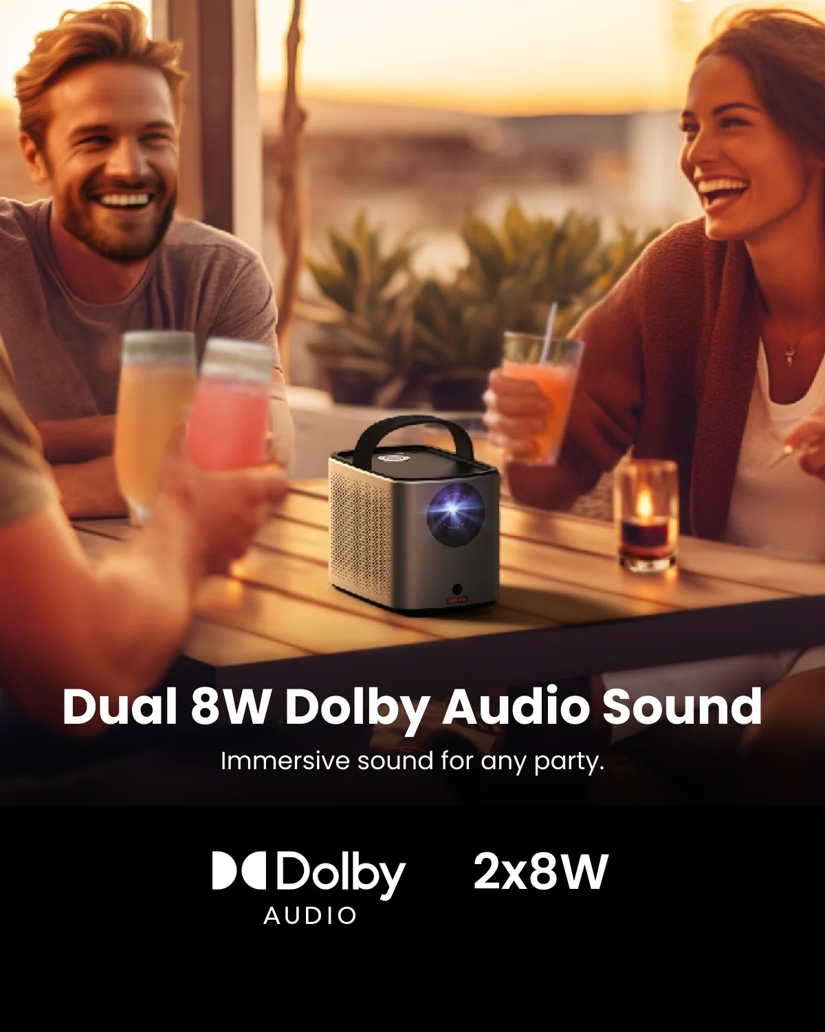 Mars 3 Air Portable Google TV Projector — Outdoor 1080p Smart Cinema - The Outdoor Furniture Market 