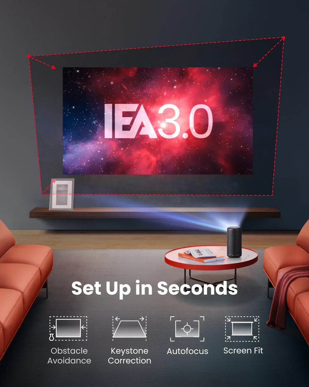 Capsule 3 Portable Projector — Outdoor-Ready Smart Cinema | UAE - The Outdoor Furniture Market 