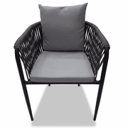 Elegant outdoor seating chair from The Outdoor Furniture Market featuring a stylish rope design in a comfortable sofa set.
