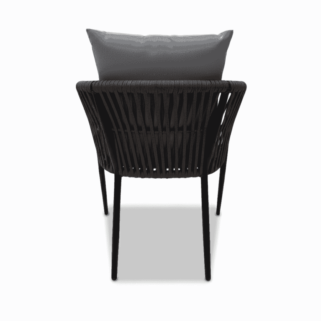 Elegant outdoor seating chair from The Outdoor Furniture Market with a stylish rope design, part of a sofa set for patio relaxation.