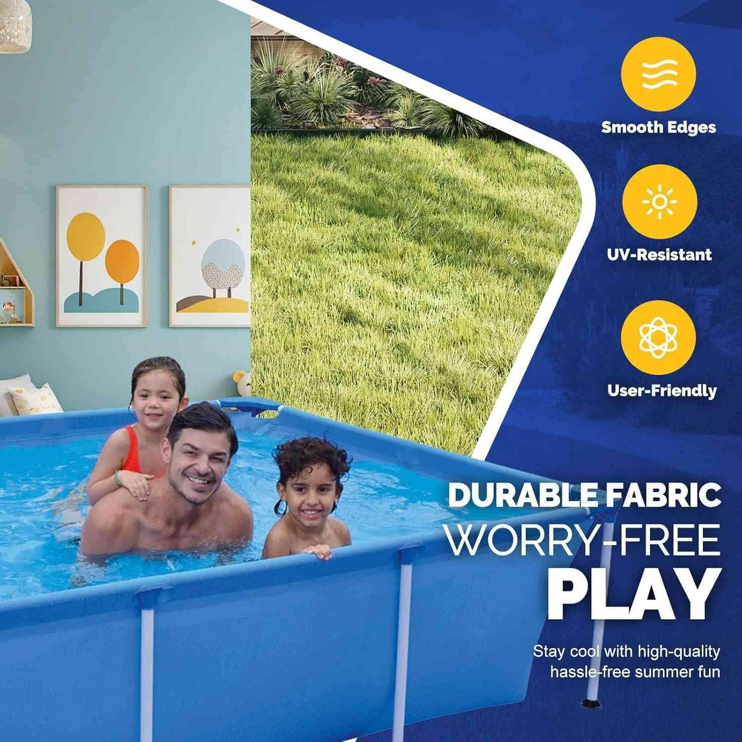 Autoysur Extra Large Inflatable Pool 390cm - Premium Family Pool with Pump & Slide - The Outdoor Furniture Market 