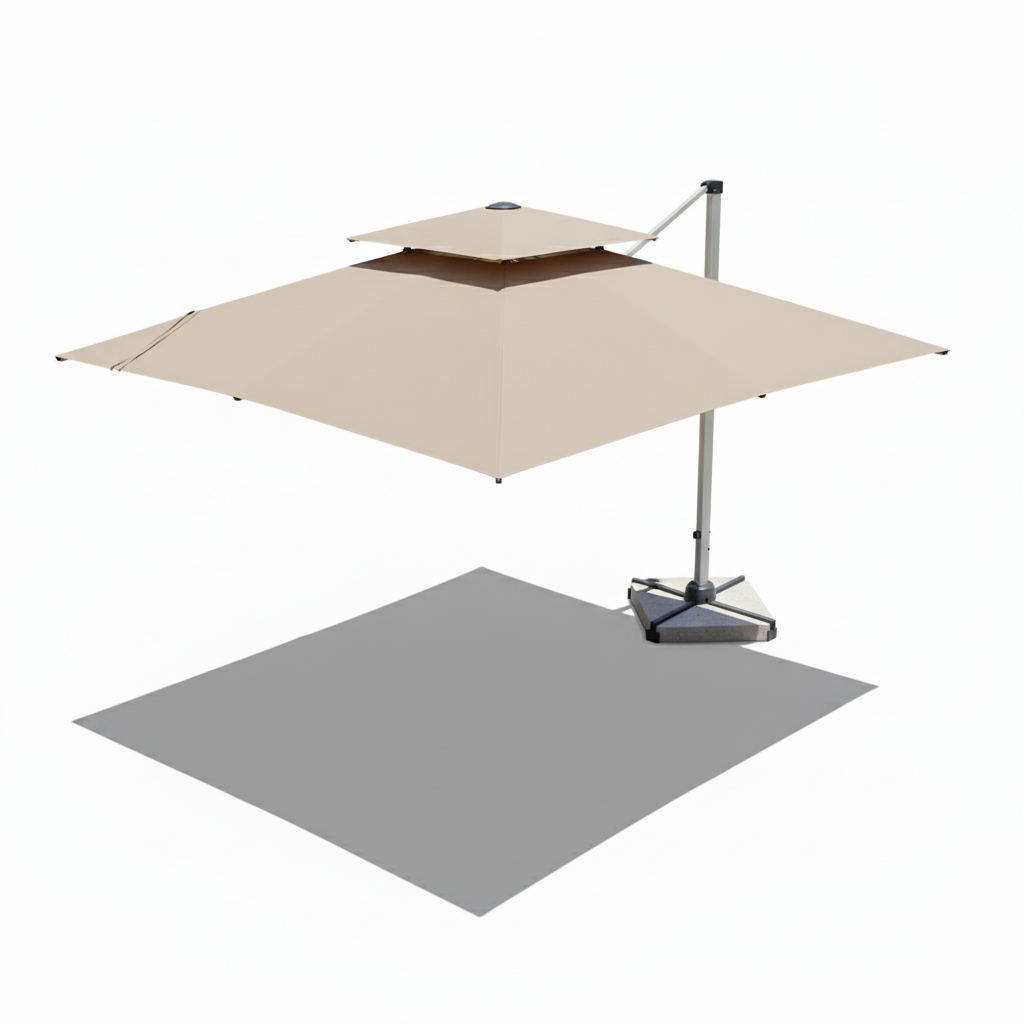 3.5m x 3.5m Square Cantilever Umbrella