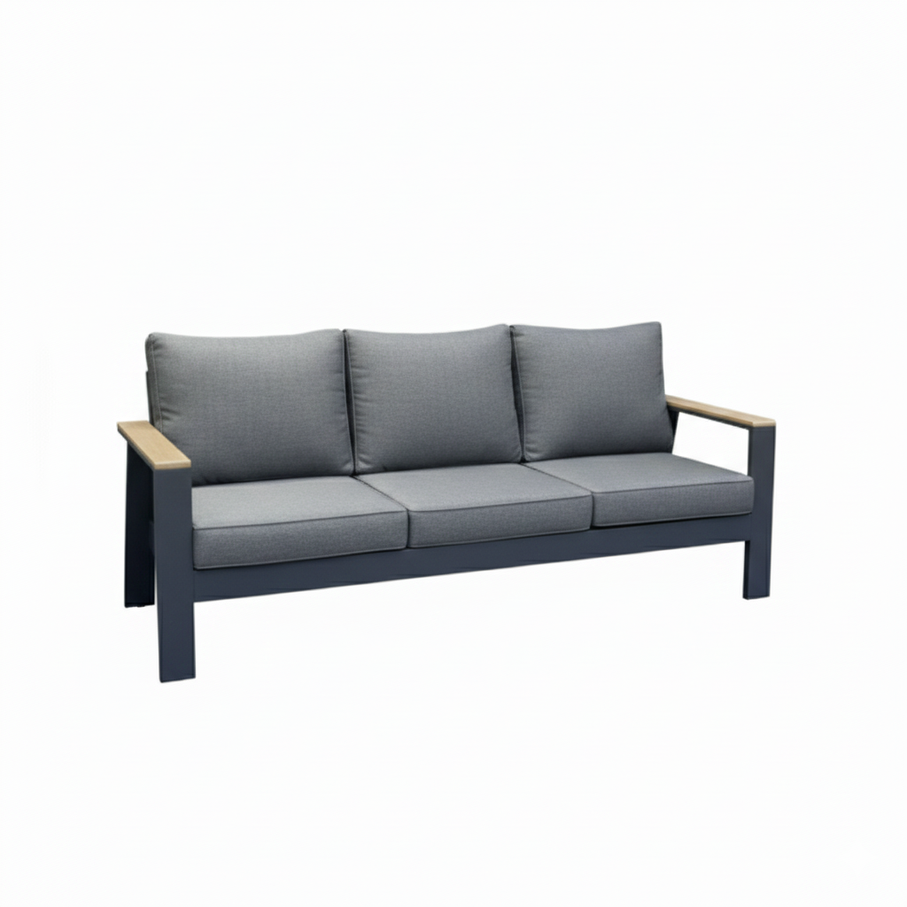 Modern 9-Seater Outdoor Lounge Set – Aluminum Frame with Premium Cushions &amp; Dining Table