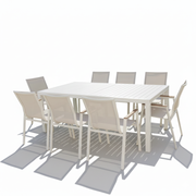 Contemporary Garden Dining Table & Chairs Set