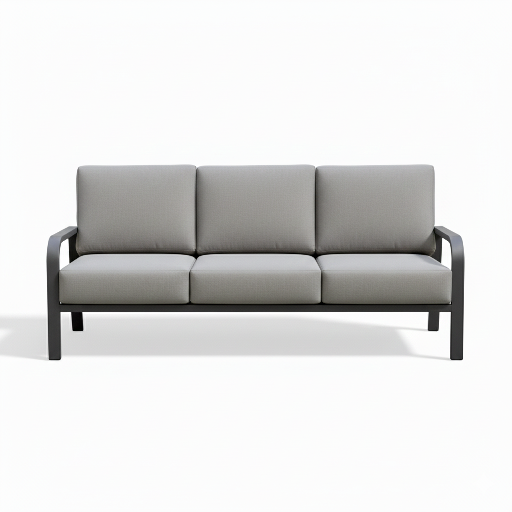 Premium Outdoor Seating Set | Modern aluminum Frame Sofa & Armchairs