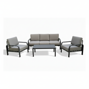 Premium Outdoor Seating Set | Modern aluminum Frame Sofa & Armchairs