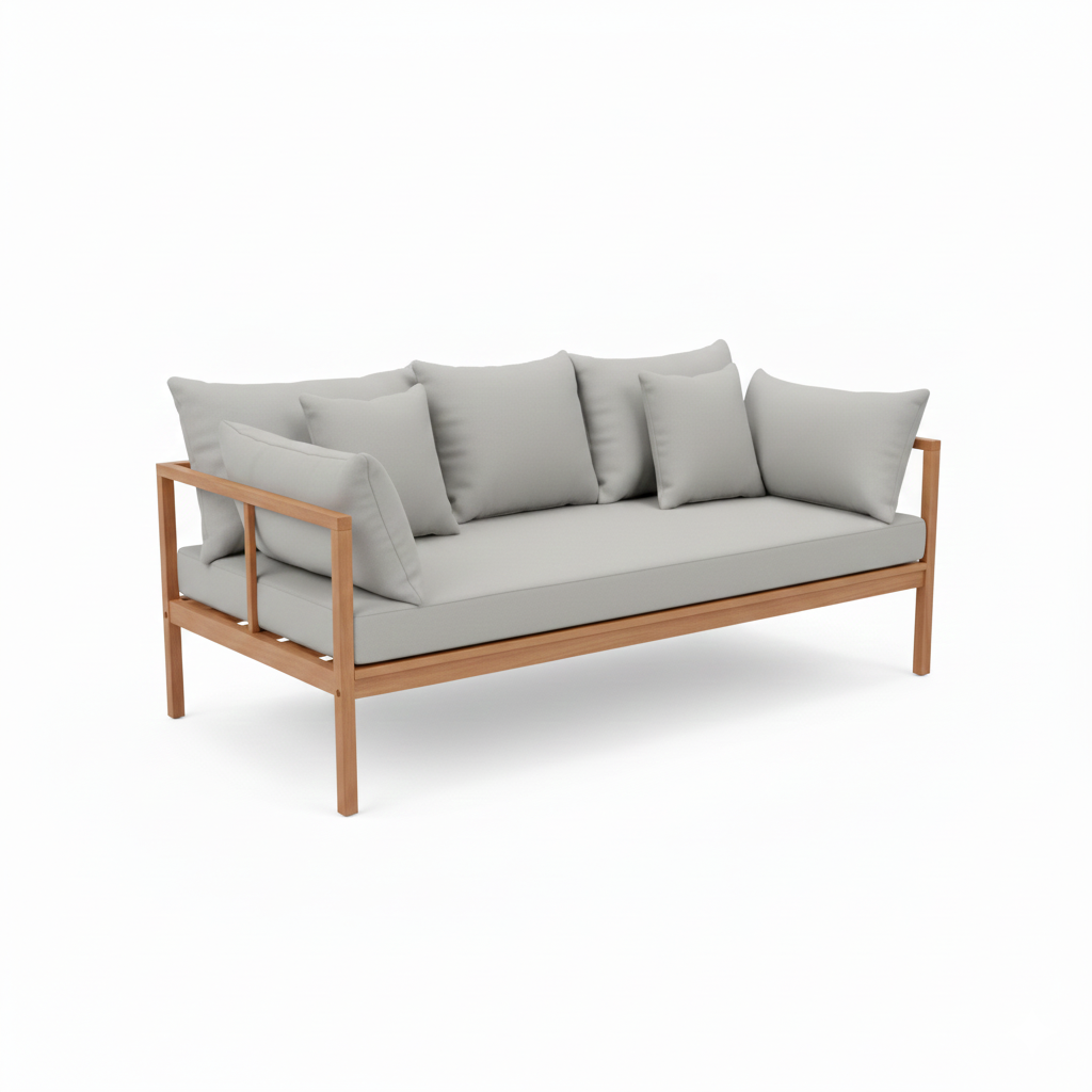 Premium Outdoor Lounge Set – 7-Seater Aluminum Patio Furniture with Cushions