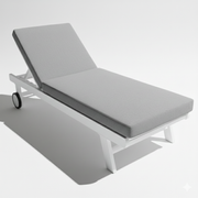 Aluminum Waterproof Sunbed with Adjustable Backrest – Modern Outdoor Lounger