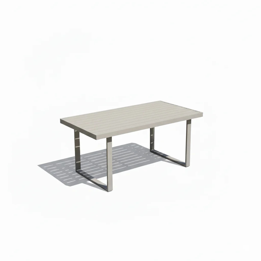 7-Seater Aluminium Outdoor Garden Sofa Set with Cushions & Table | White, Black & Beige