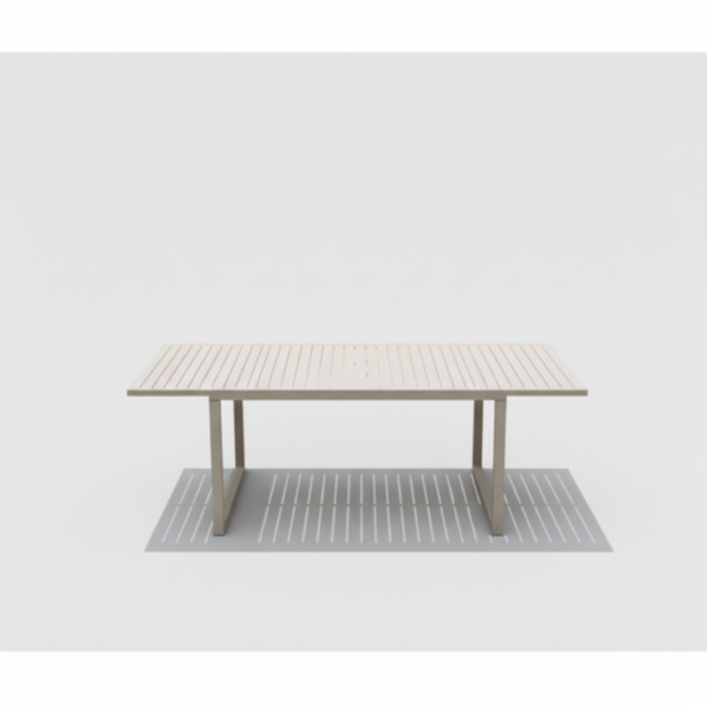 Large Outdoor Dining Set with Aluminum Frame