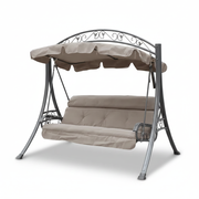 3-Seater Outdoor Swing with Cushion
