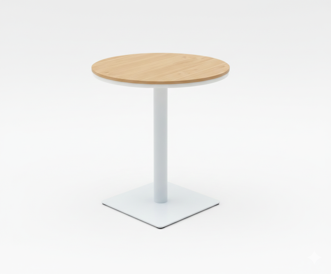 Round Outdoor Dining Table - Aluminum Pedestal Base with WPC Top - The Outdoor Furniture Market 