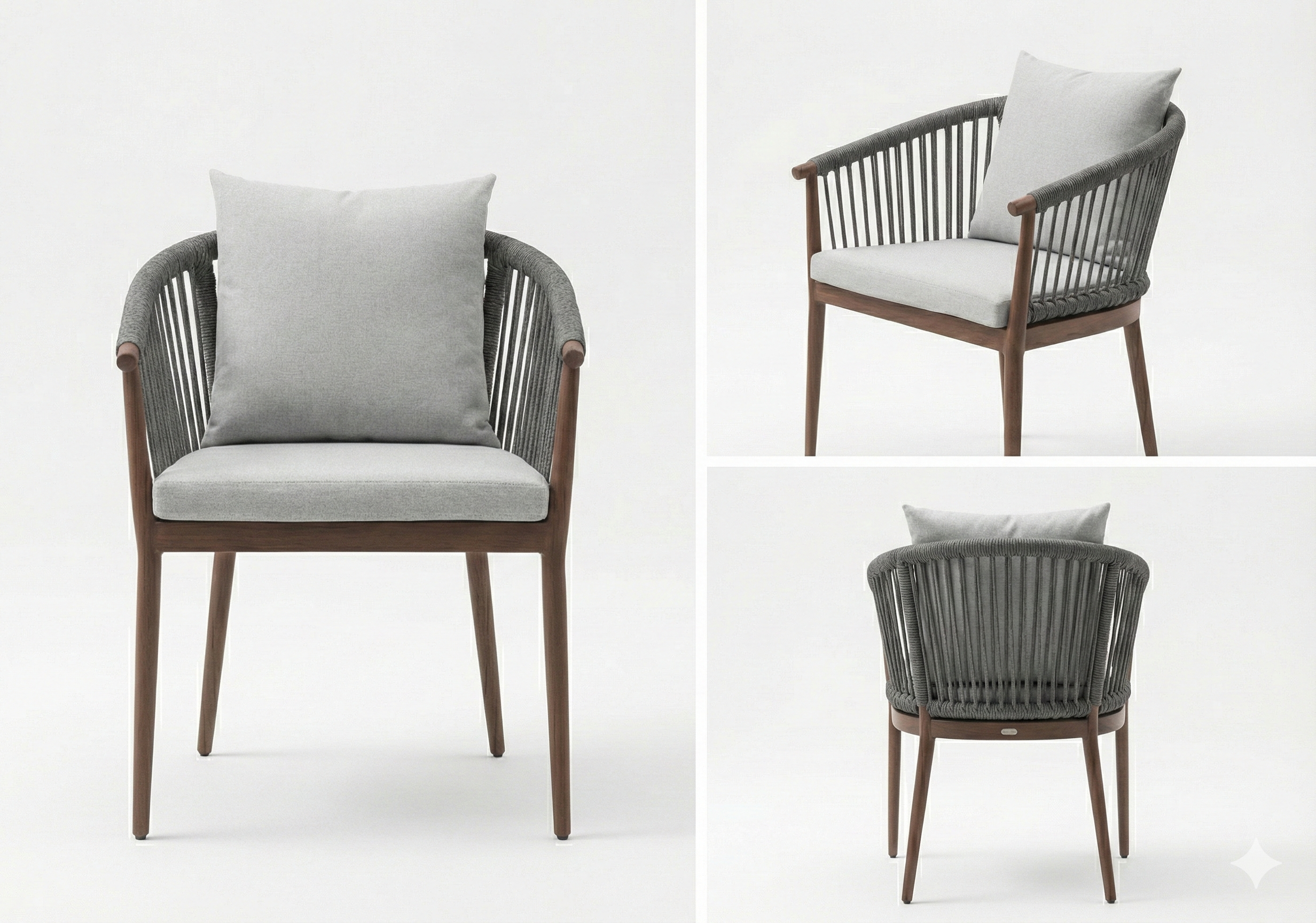 Casa Fiora Patio Aluminium Chair With Cushion - The Outdoor Furniture Market 