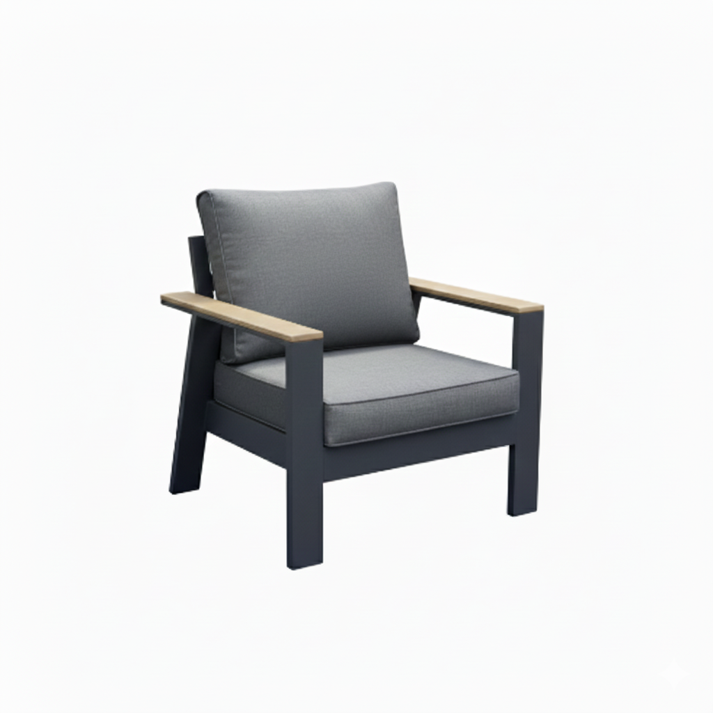 Modern 9-Seater Outdoor Lounge Set – Aluminum Frame with Premium Cushions &amp; Dining Table