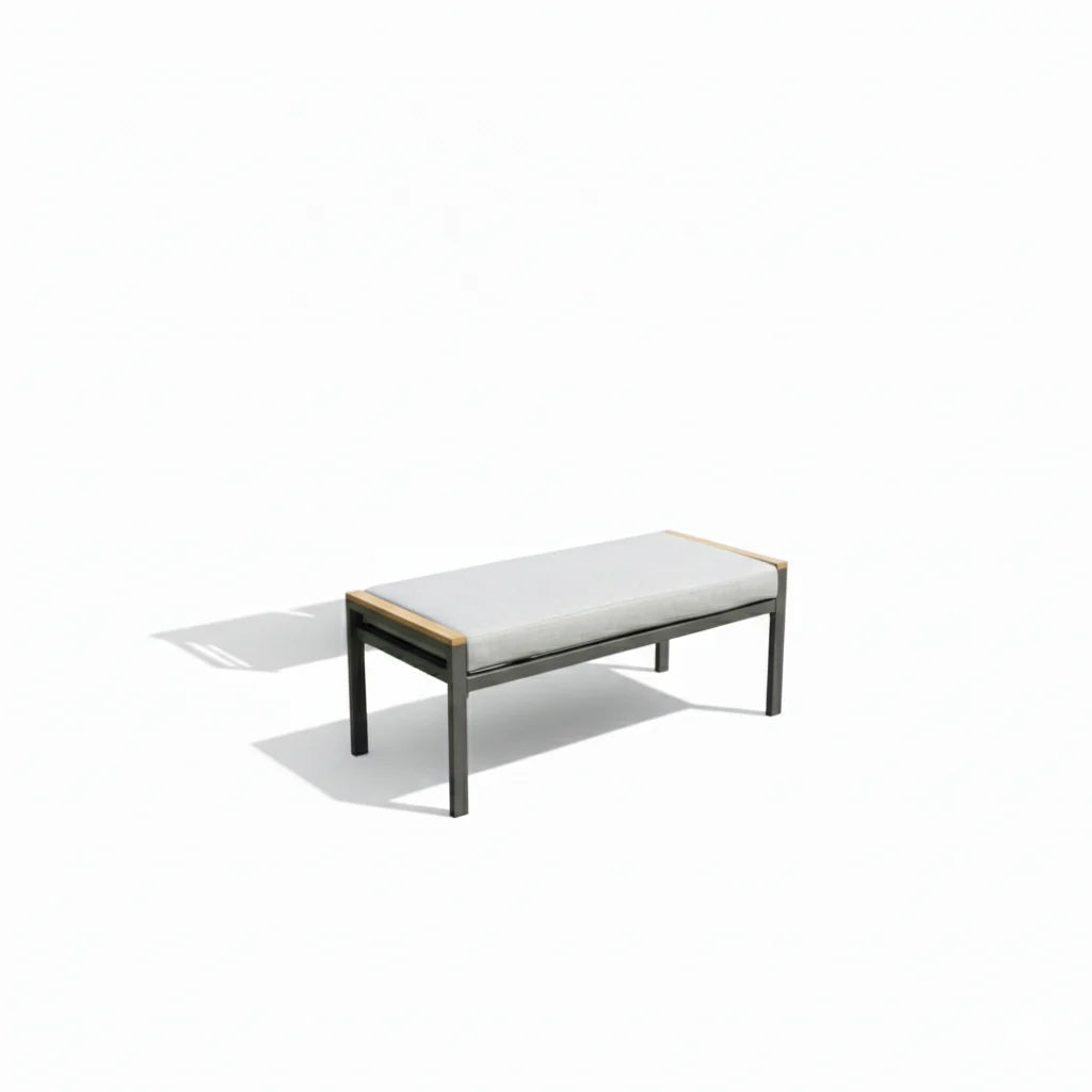 Durable aluminum outdoor sofa set with waterproof cushions by The Outdoor Furniture Market, featuring modern design and comfortable seating.