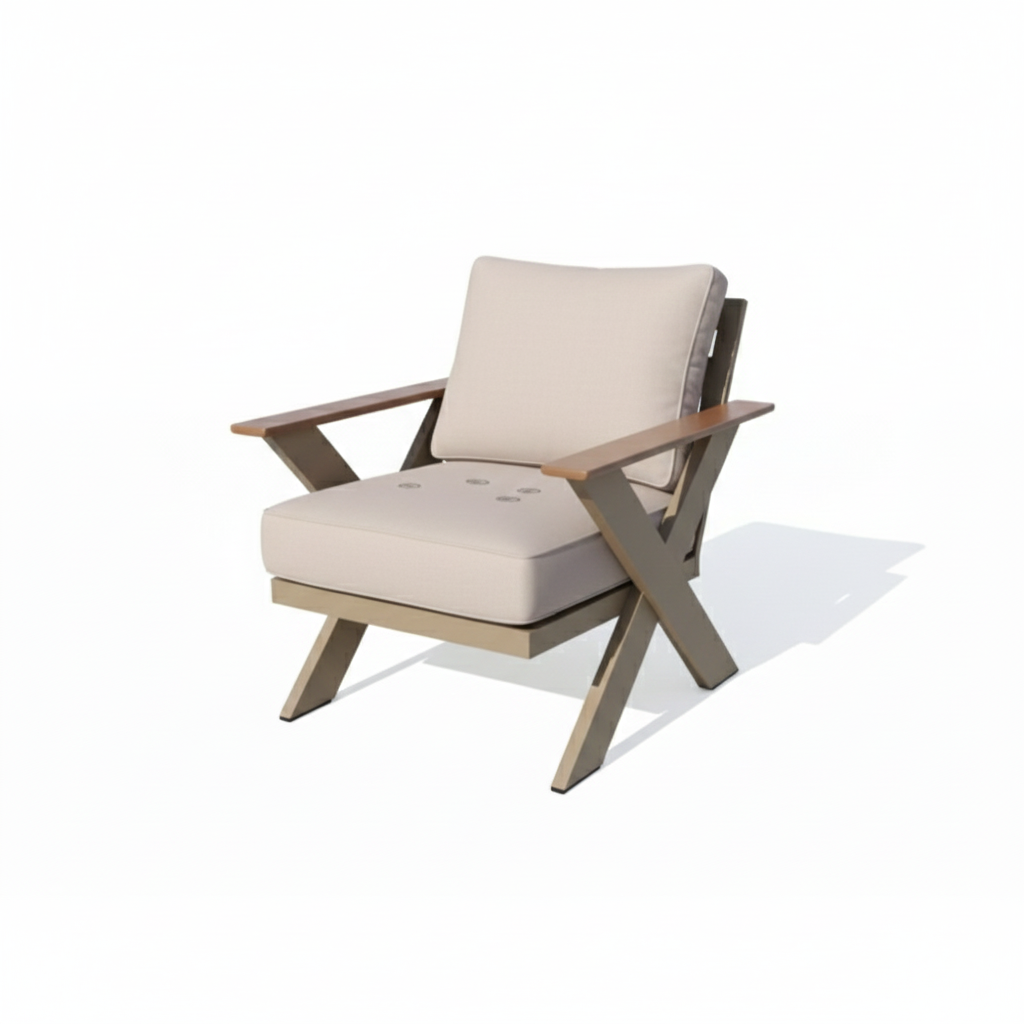 Outdoor Comfort Collection: Sofa, Chairs & Table