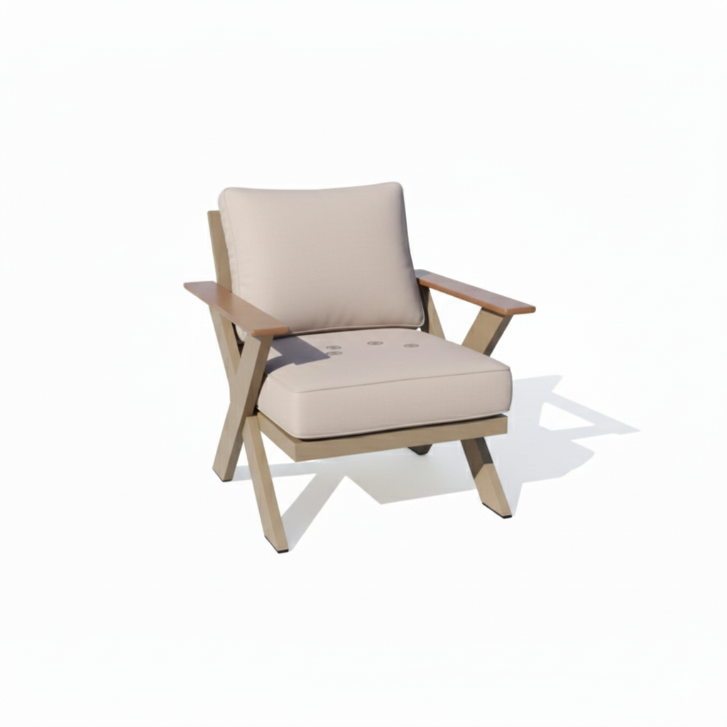 Outdoor Comfort Collection: Sofa, Chairs & Table