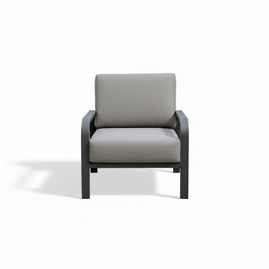 Premium Outdoor Seating Set | Modern aluminum Frame Sofa & Armchairs