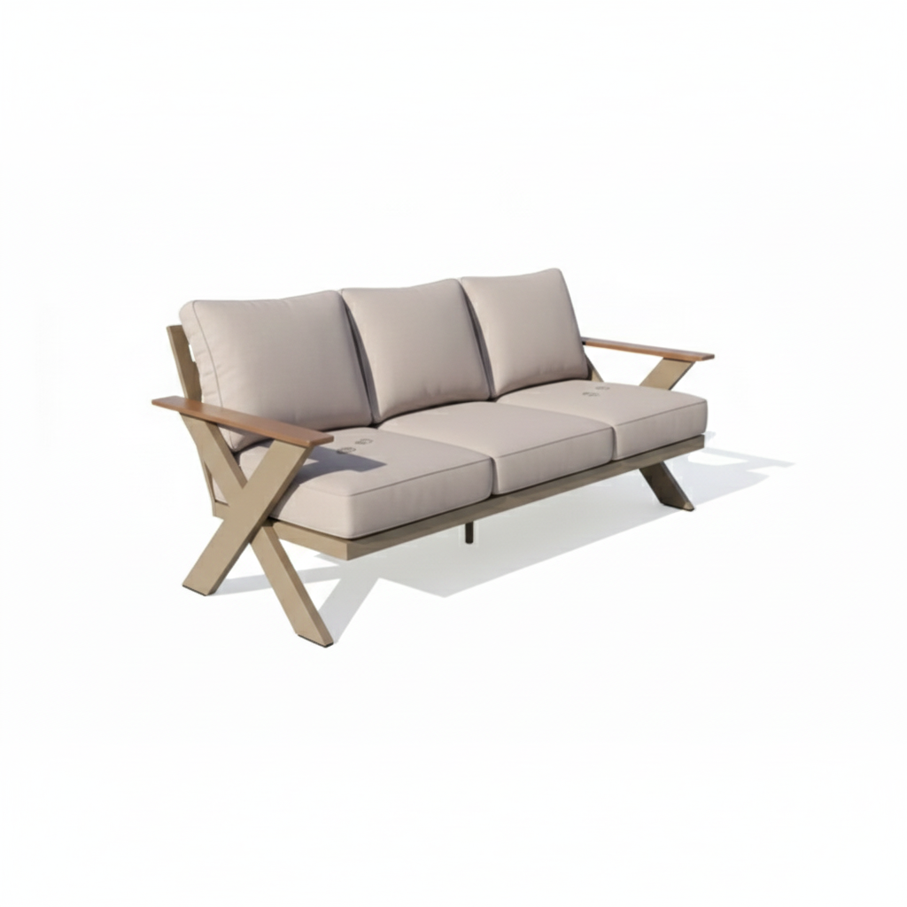 Outdoor Comfort Collection: Sofa, Chairs & Table