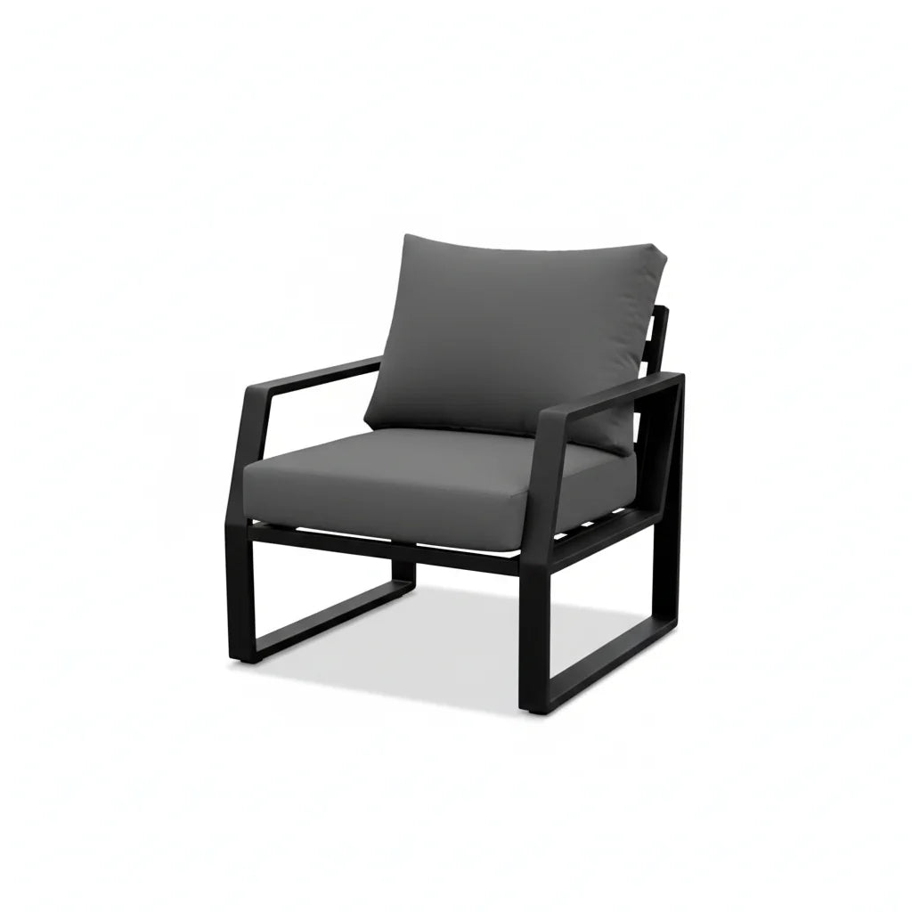 7-Seater Aluminium Outdoor Garden Sofa Set with Cushions & Table | White, Black & Beige
