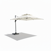 3.5m Premium Square Cantilever Umbrella-White