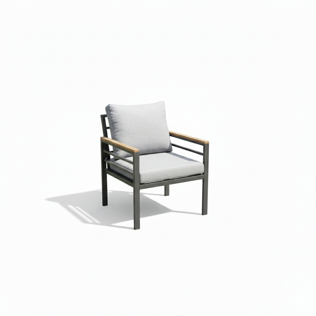 Durable Aluminum Outdoor Sofa with Waterproof Cushions