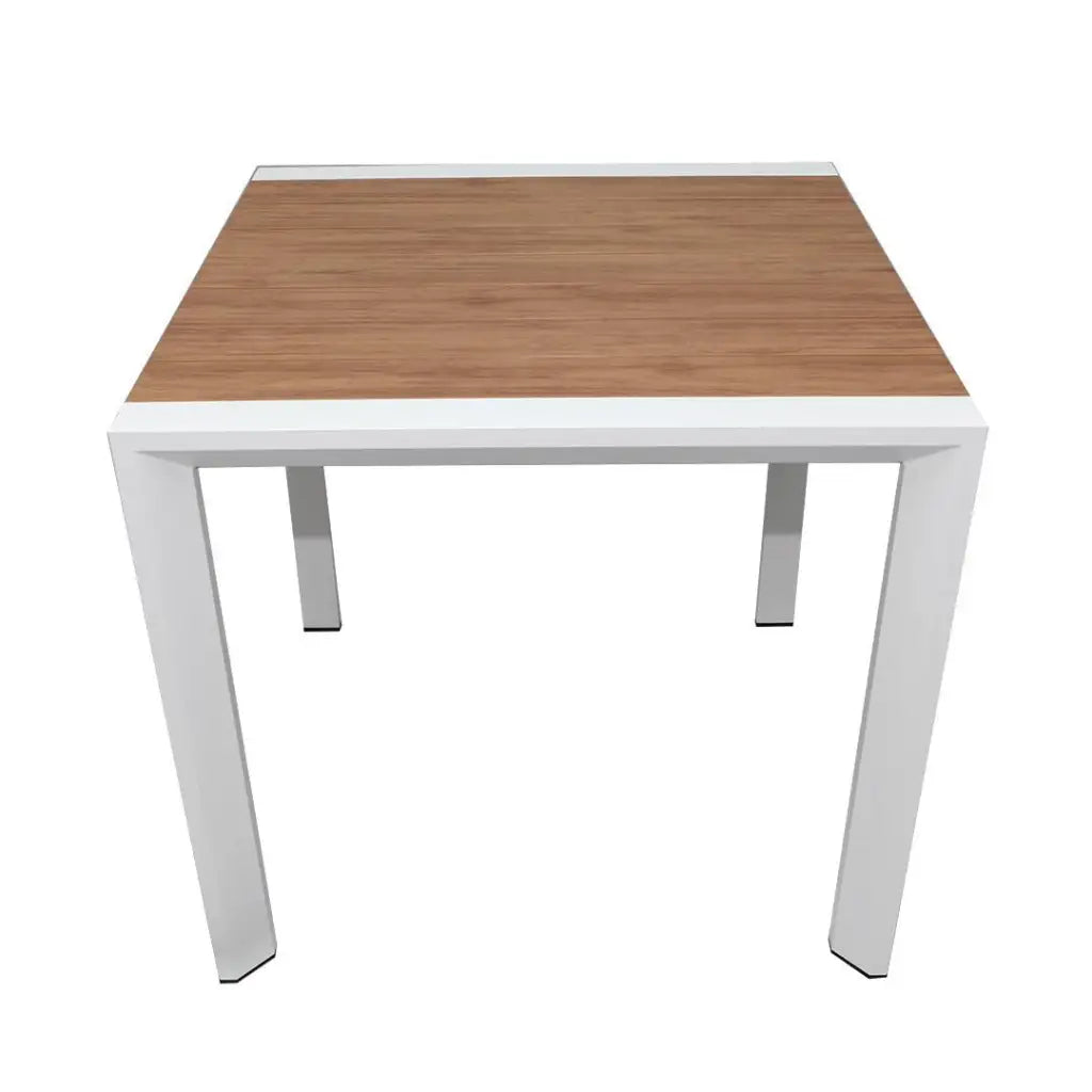 Aluminum Frame WPC Square Outdoor Dining Table