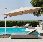 Casa Fiora Outdoor Sunshade Cantilever Offset Patio Umbrella with Sturdy Water Base for Pool and Garden