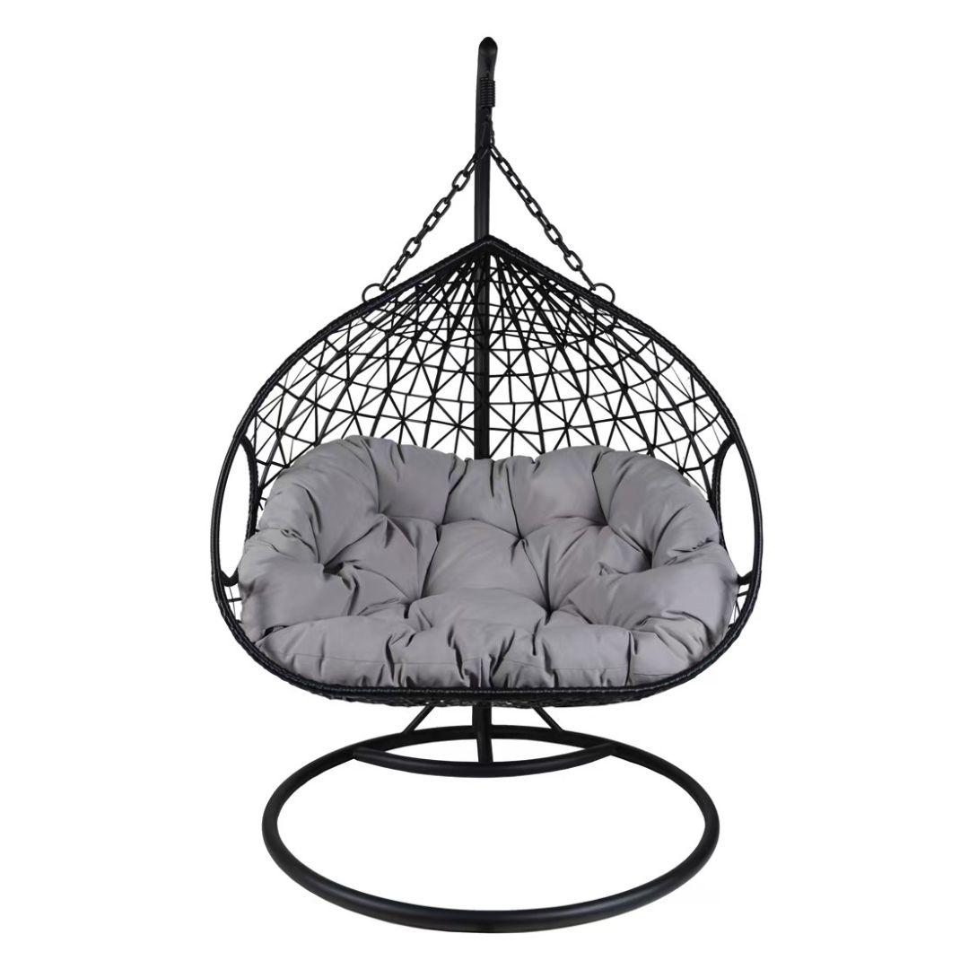 Casa Fiora Outdoor Comfortable Swing Chair Nordic Home Balcony Hanging Basket Wicker Chair Swing for Terrace Balcony Garden