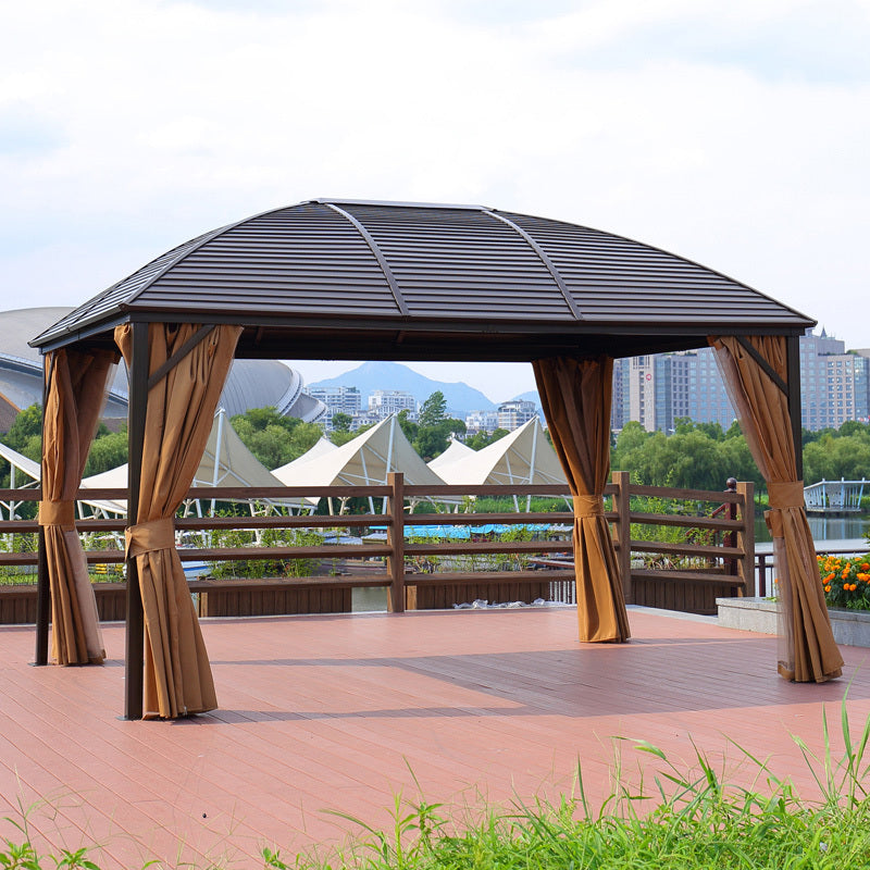 Modern Aluminium Gazebo 3×4m – with Curtains & Mosquito Net