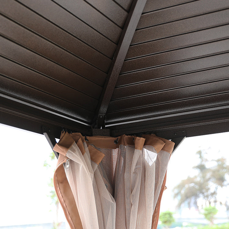 Modern Aluminium Gazebo 3×4m – with Curtains & Mosquito Net